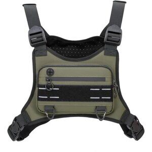 Lightweight Front Chest Pack, Running Vest Bag With Built-In Phone Holder